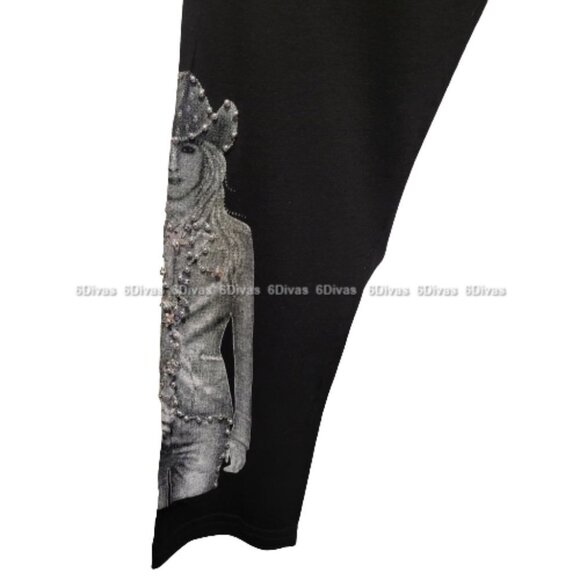 Teens Kids Black Leggings Elastic Waist Black Leggings - Size XS, S -  NEW! - Picture 6 of 14